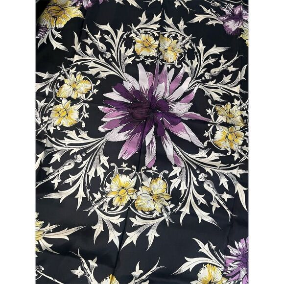 Givenchy Women's Silk Floral Square Scarf Multicolor 34.5” x 35”